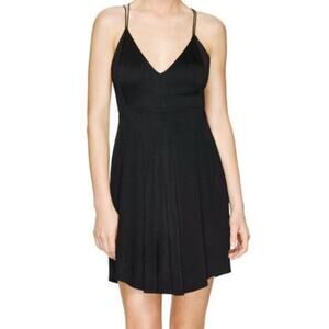 Aritzia Wilfred Free Rieke Strappy Back Little Black Dress Small